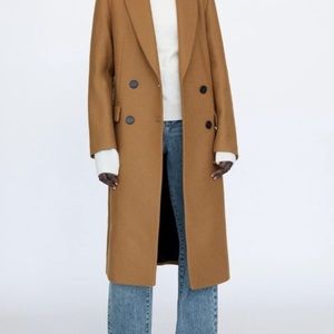 Zara wool long coat size XL